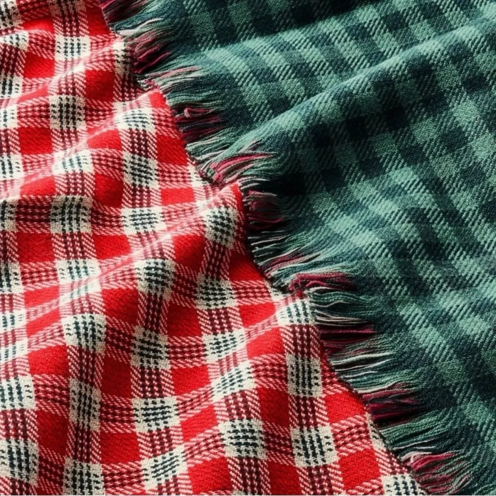 Hearth & Hand with Magnolia 50x60 Vintage Plaid Reversible Brushed Woven Throw